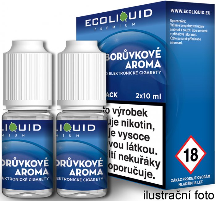 Liquid Ecoliquid Premium 2Pack Blueberry (Borůvka) - 2x10ml - Nikotin: 0mg