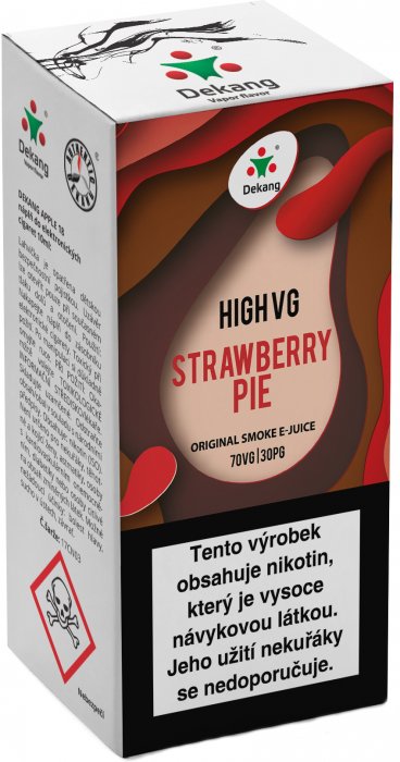 Liquid Dekang High VG Strawberry Pie   (Jahodový koláč) - 10ml - Nikotin: 1,5mg
