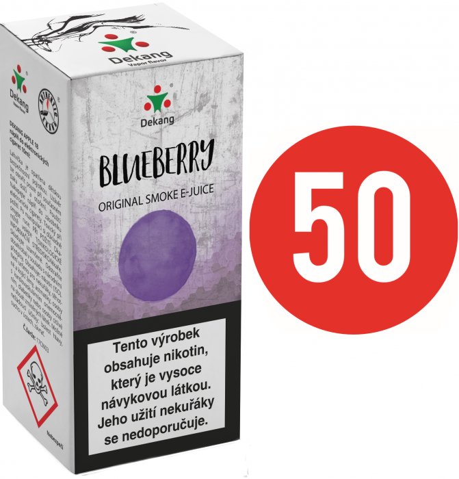 Liquid Dekang Fifty Blueberry (Borůvka) - 10ml - Nikotin: 11mg