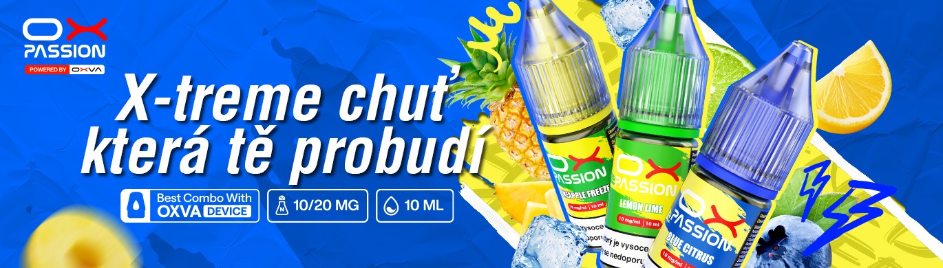 E-liquidy s nikotinovou solí OXVA OX PASSION