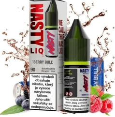 Liquid Nasty LIQ Salt Berry Bull - 10ml (Malina, borůvka, ostružina, nápoj)