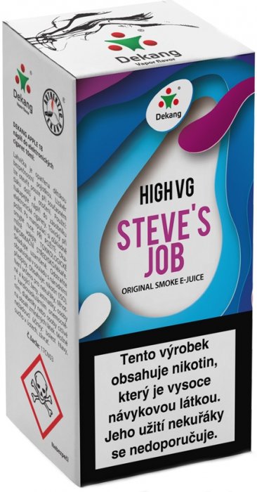 Liquid Dekang High VG Steve´s Job   (Sladké a kyselé jablko) - 10ml - Nikotin: 1,5mg