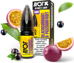 Liquid RIOT X Salt Blackcurrant  Passionfruit (Černý rybíz a marakuja) 10ml