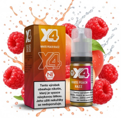 Liquid X4 Bar Juice - Broskev a malina (White Peach Razz) 10ml