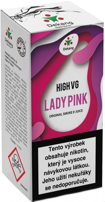 Liquid Dekang High VG Lady Pink   (Borůvka s broskví) - 10ml - Nikotin: 3mg