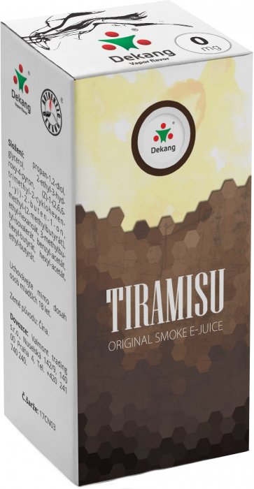 Liquid Dekang Tiramisu (Tradiční italský dezert) - 10ml - Nikotin: 0mg