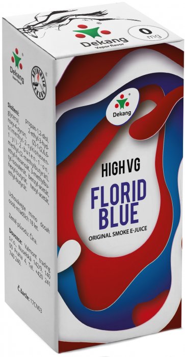 Liquid Dekang High VG Florid Blue   (Ledové borůvky) - 10ml - Nikotin: 0mg
