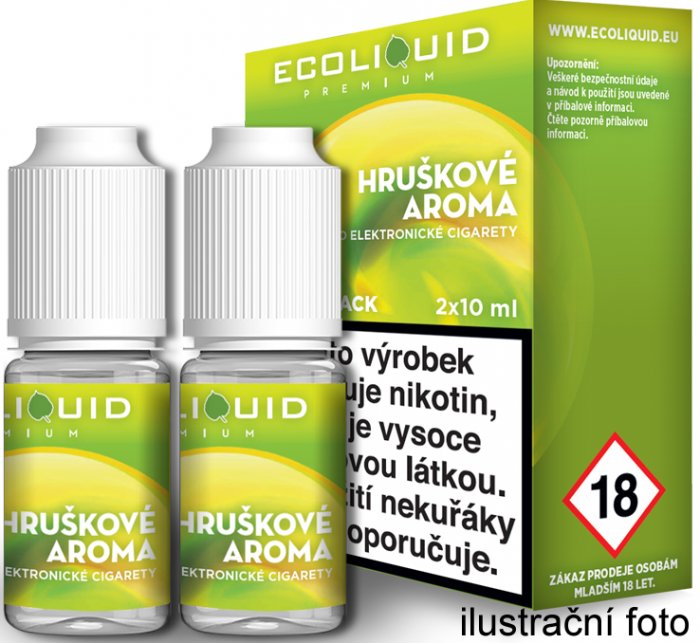 Liquid Ecoliquid Premium 2Pack Pear (Hruška) - 2x10ml - Nikotin: 12mg
