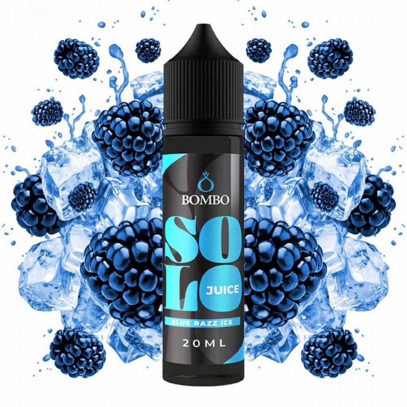 Bombo - Solo Juice - S&V - Blue Razz ICE (Ledové maliny) - 20ml
