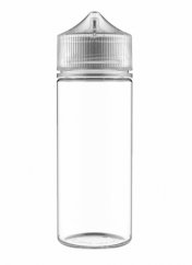 Plastová Unicorn lahvička 120 ml - čirá