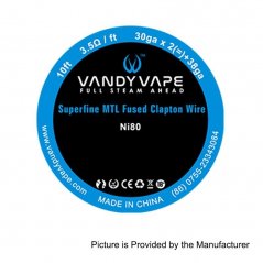 Vandyvape Superfine MTL Clapton Ni80  30GA +38GA 3metry