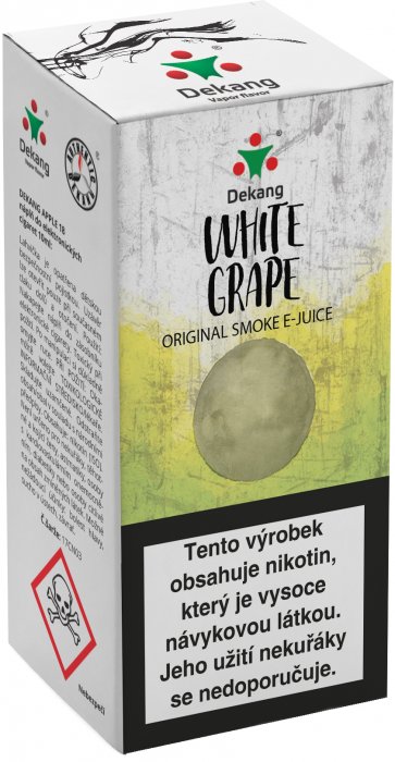 Liquid Dekang White Grape (Hroznové bílé víno) - 10ml - Nikotin: 11mg