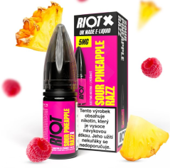 Liquid RIOT X Salt Sour Pineapple Razz (Ananas a nakyslá malina) 10ml