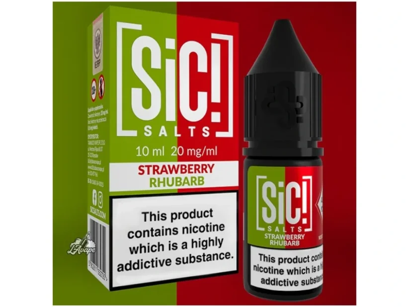 Sic! Salts - Strawberry Rhubarb ICE 10ml 20mg