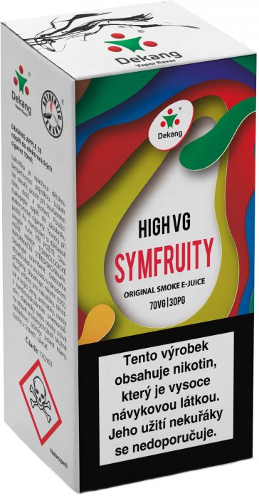 Liquid Dekang High VG Symfruity   (Ovocný mix) - 10ml - Nikotin: 3mg
