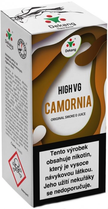 Liquid Dekang High VG Camornia   (Tabák s ořechy) - 10ml - Nikotin: 3mg