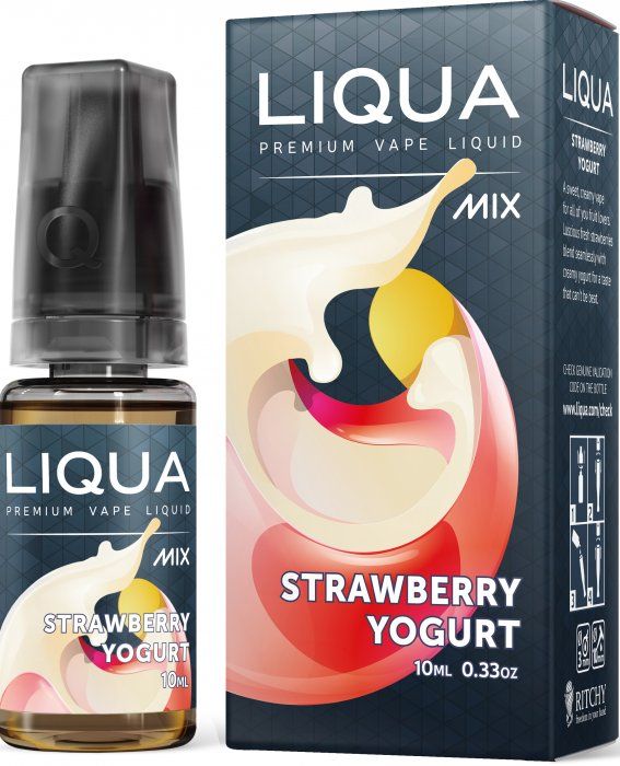 LIQUA MIX Strawberry Yogurt 10ml - Nikotin: 12mg