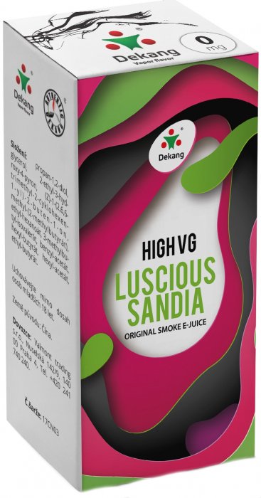 Liquid Dekang High VG Luscious Sandia   (Vodní meloun) - 10ml - Nikotin: 0mg