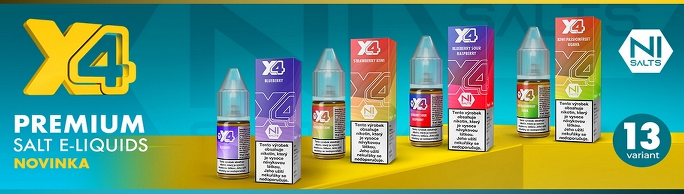 E-liquidy s nikotinovou solí - X4 Bar Juice