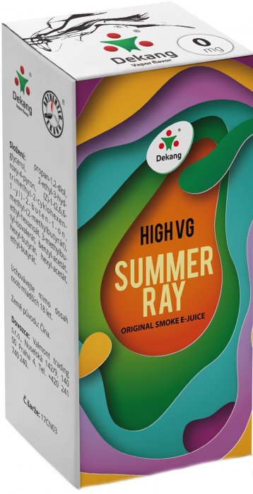 Liquid Dekang High VG Summer Ray   (Ovocná směs) - 10ml - Nikotin: 0mg