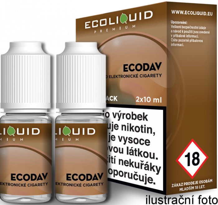 Liquid Ecoliquid Premium 2Pack ECODAV - 2x10ml - Nikotin: 18mg