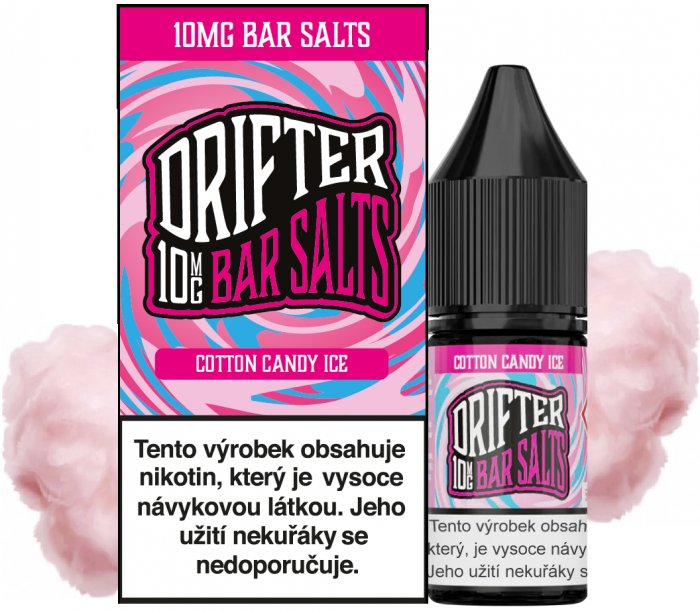 Liquid Drifter Bar Salts Cotton Candy Ice 10ml - Nikotin: 10mg