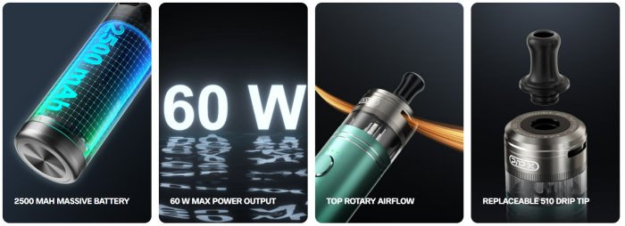 VOOPOO Doric 60 Pro elektronická cigareta 2500mAh