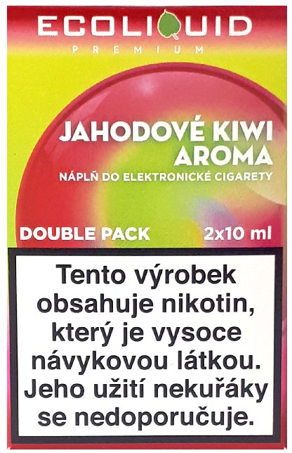 Liquid Ecoliquid Premium 2Pack Strawberry Kiwi 2x10ml - Nikotin: 12mg