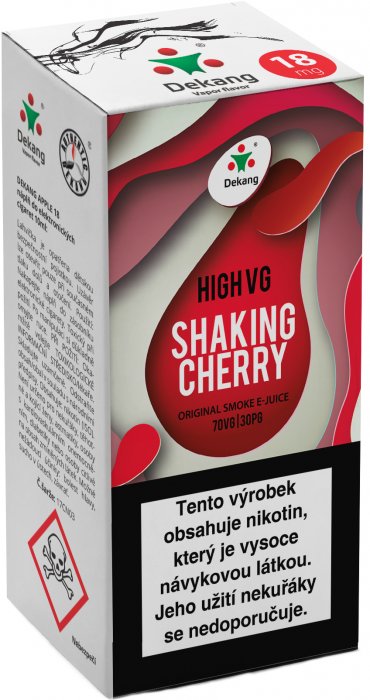 Liquid Dekang High VG Shaking Cherry   (Koktejlová třešeň) - 10ml - Nikotin: 3mg