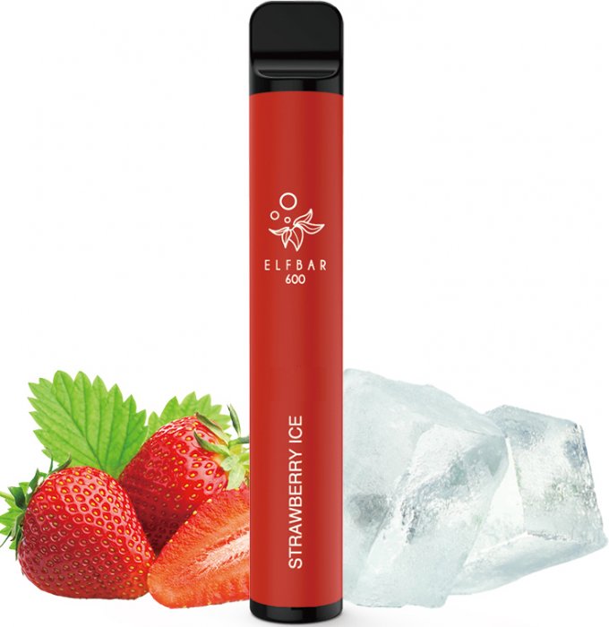 Elf Bar 600 elektronická cigareta Strawberry Ice 10mg