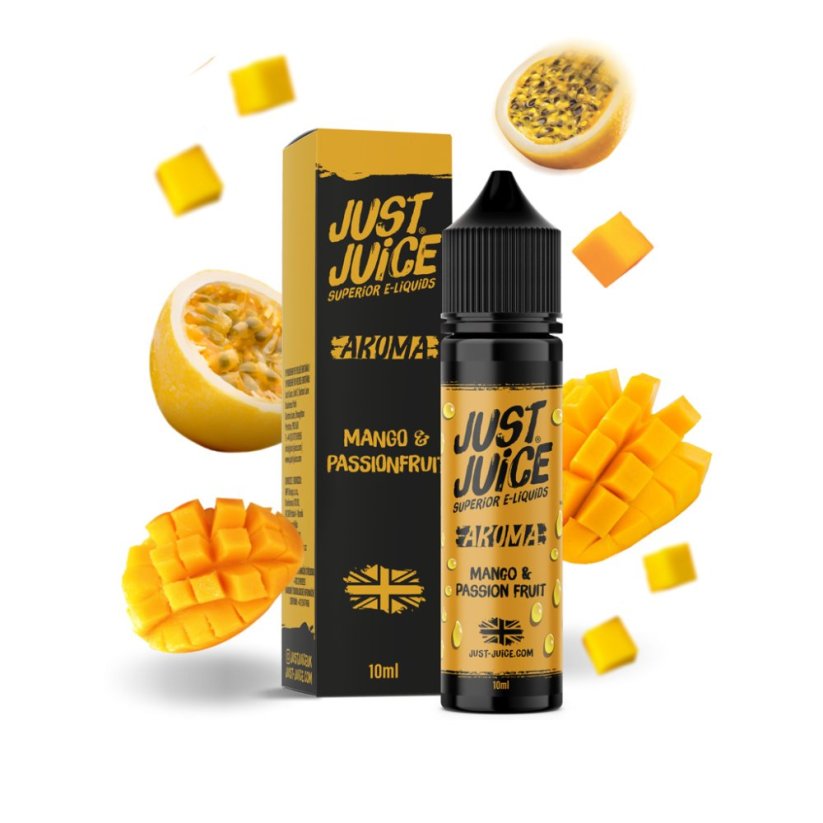 Příchuť Just Juice S&V: Mango & Passion Fruit (Mango & marakuja)