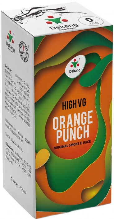 Liquid Dekang High VG Orange Punch   (Sladký pomeranč) - 10ml - Nikotin: 0mg