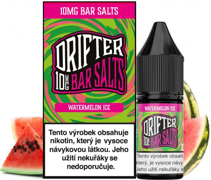 Liquid Drifter Bar Salts Watermelon Ice 10ml - Nikotin: 10mg