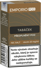 EMPORIO POD cartridge Tabáček 20mg 1Pack