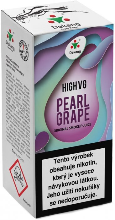 Liquid Dekang High VG Pearl Grape   (Hrozny s mátou) - 10ml - Nikotin: 3mg