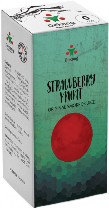 Liquid Dekang Strawberry mint (Jahoda s mátou) - 10ml - Nikotin: 0mg