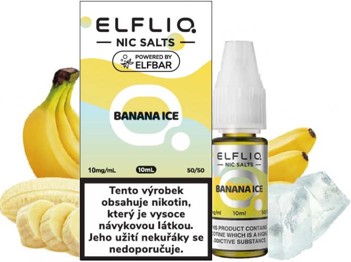 Liquid ELFLIQ Nic SALT Banana Ice 10ml