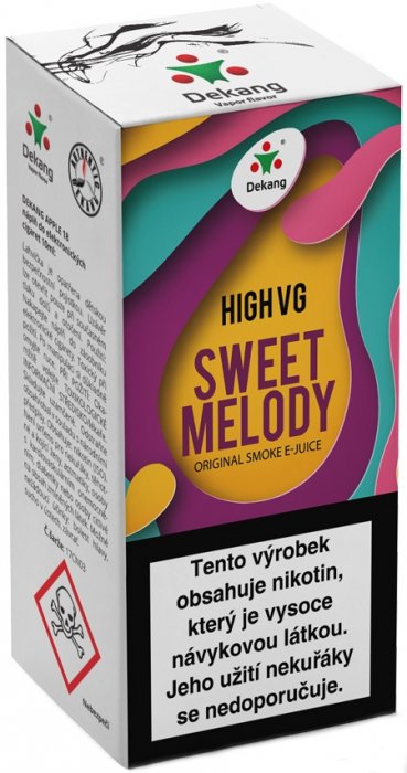 Liquid Dekang High VG Sweet Melody   (Broskev s citrónem) - 10ml - Nikotin: 1,5mg