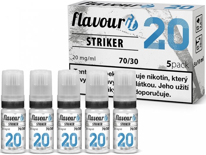 Flavourit STRIKER Nikotinová báze 70/30 5x10ml 20mg