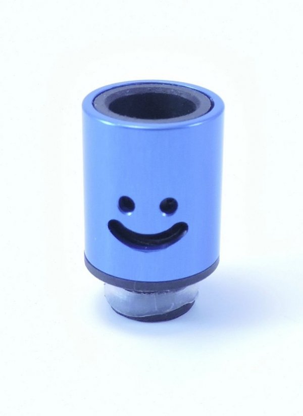 Kovový náustek 510 - smajlík (099) - Barva: modrý