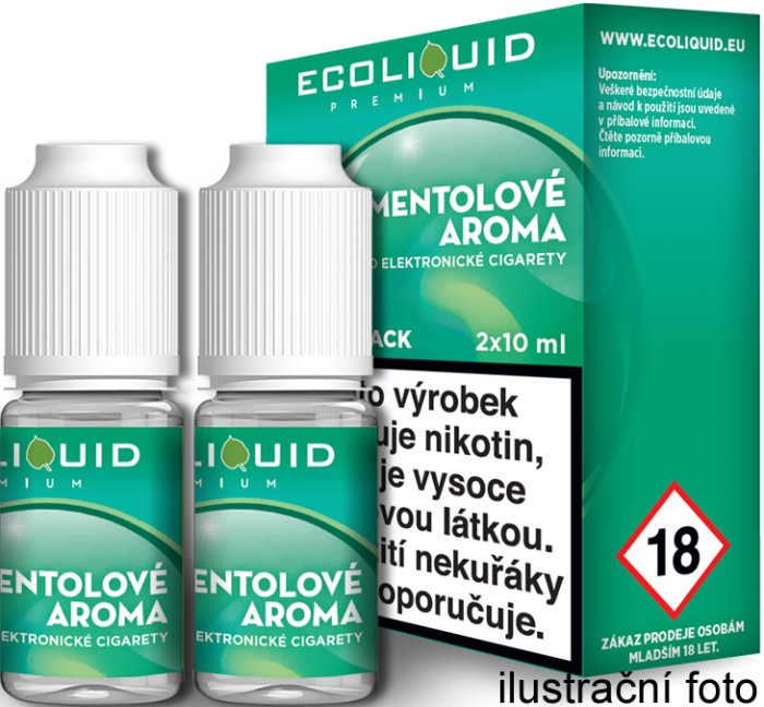 Liquid Ecoliquid Premium 2Pack Menthol - 2x10ml - Nikotin: 12mg