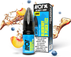 Liquid RIOT X Salt Blueberry  Peach Fizz (Borůvka a broskvová limonáda) 10ml