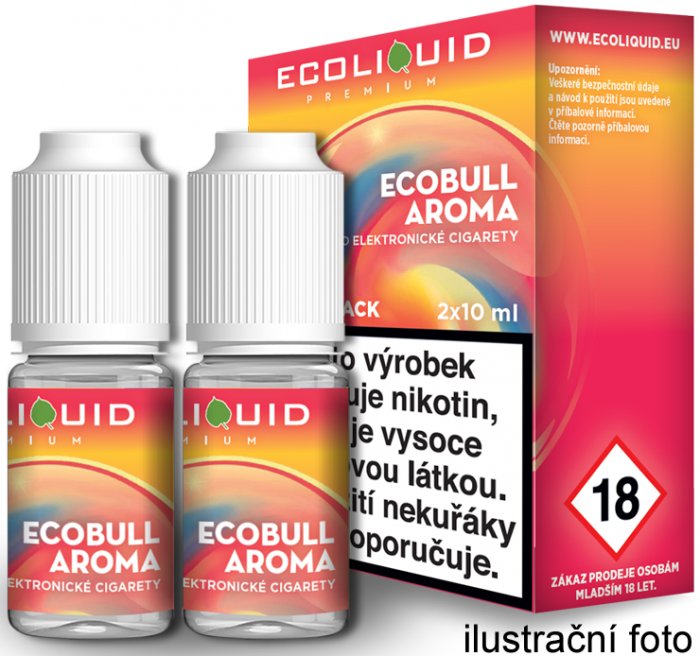 Liquid Ecoliquid Premium 2Pack Ecobull (Energetický nápoj) - 2x10ml - Nikotin: 20mg