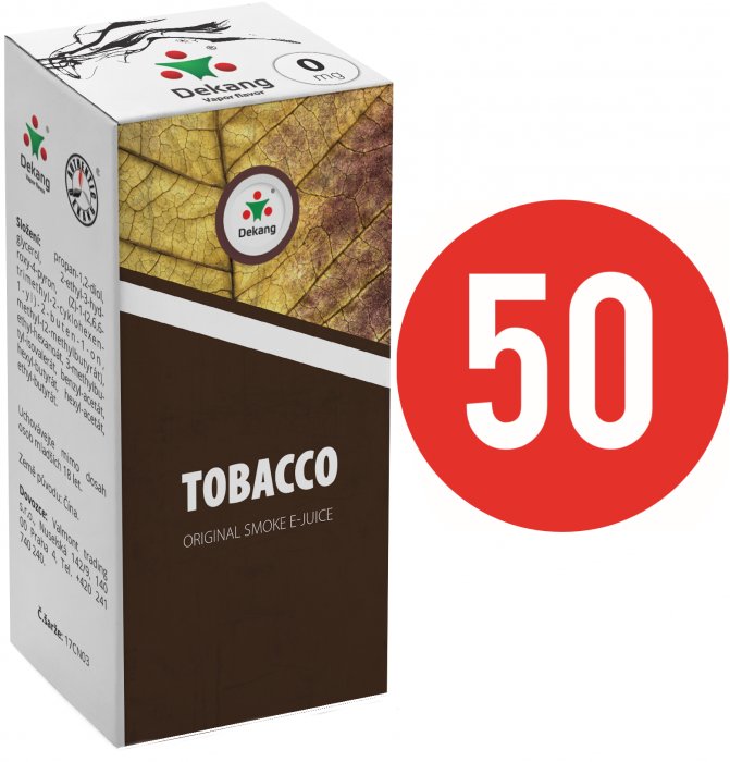 Liquid Dekang Fifty Tobacco (Tabák) - 10ml - Nikotin: 0mg
