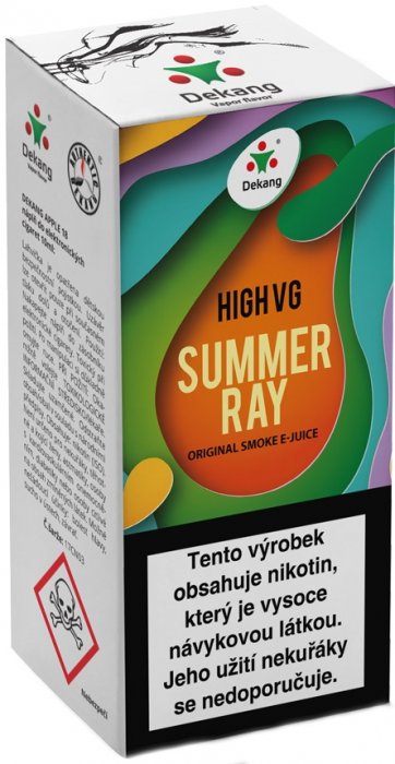 Liquid Dekang High VG Summer Ray   (Ovocná směs) - 10ml - Nikotin: 3mg