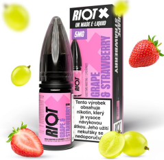 Liquid RIOT X Salt Grape  Strawberry (Hroznové víno a jahoda) 10ml