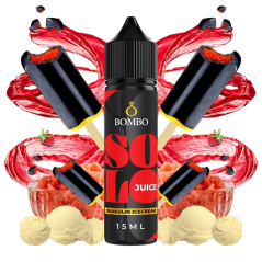 Příchuť Bombo Solo Juice SV 15ml Drakulin Icecream (Jahodovo-vanilková zmrzlina s colou)