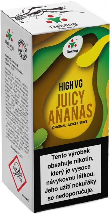 Liquid Dekang High VG Juicy Ananas   (Šťavnatý ananas) - 10ml - Nikotin: 3mg