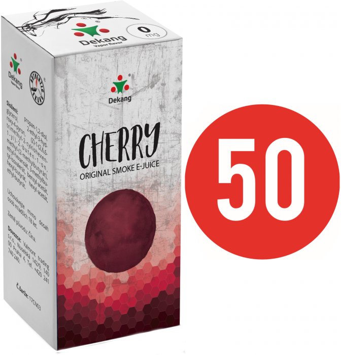 Liquid Dekang Fifty Cherry (Třešeň) - 10ml - Nikotin: 0mg