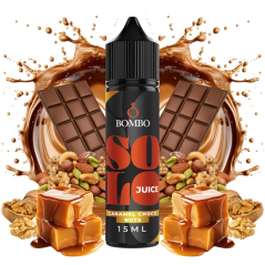 Příchuť Bombo Solo Juice SV 15ml Caramel Choco Nuts (Čokoláda s karamelem a ořechy)
